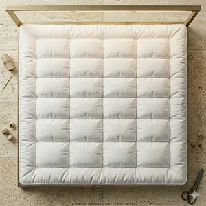 4 Inch (10 CM) Premium Mattress Topper – Plush Pressure Relief, Orthopedic Support, Breathable Comfort Layer for Back Pain & Deep Sleep