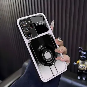 Luxury Sports Car Aesthetic MagSafe Smartphone Casing, Anti-Scratch Magnetic Glass Cover for Galaxy Note20 Ultra 5G - Cellphone, Handheld Accessories.666