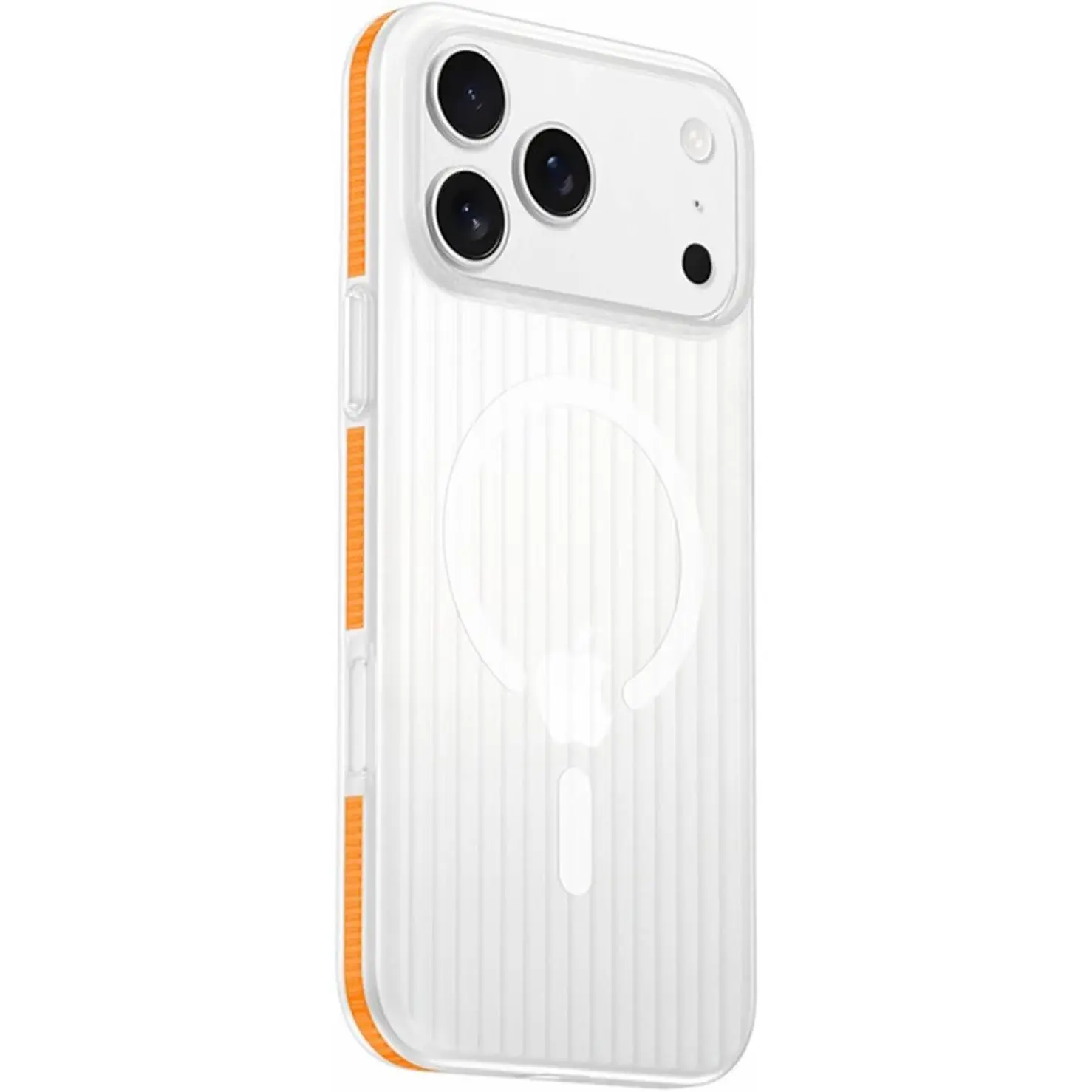 Corrugated Magnetic Case for iPhone 17 Pro, Ultra-Thin PC Material, Anti-Slip and Shockproof Protective Cover