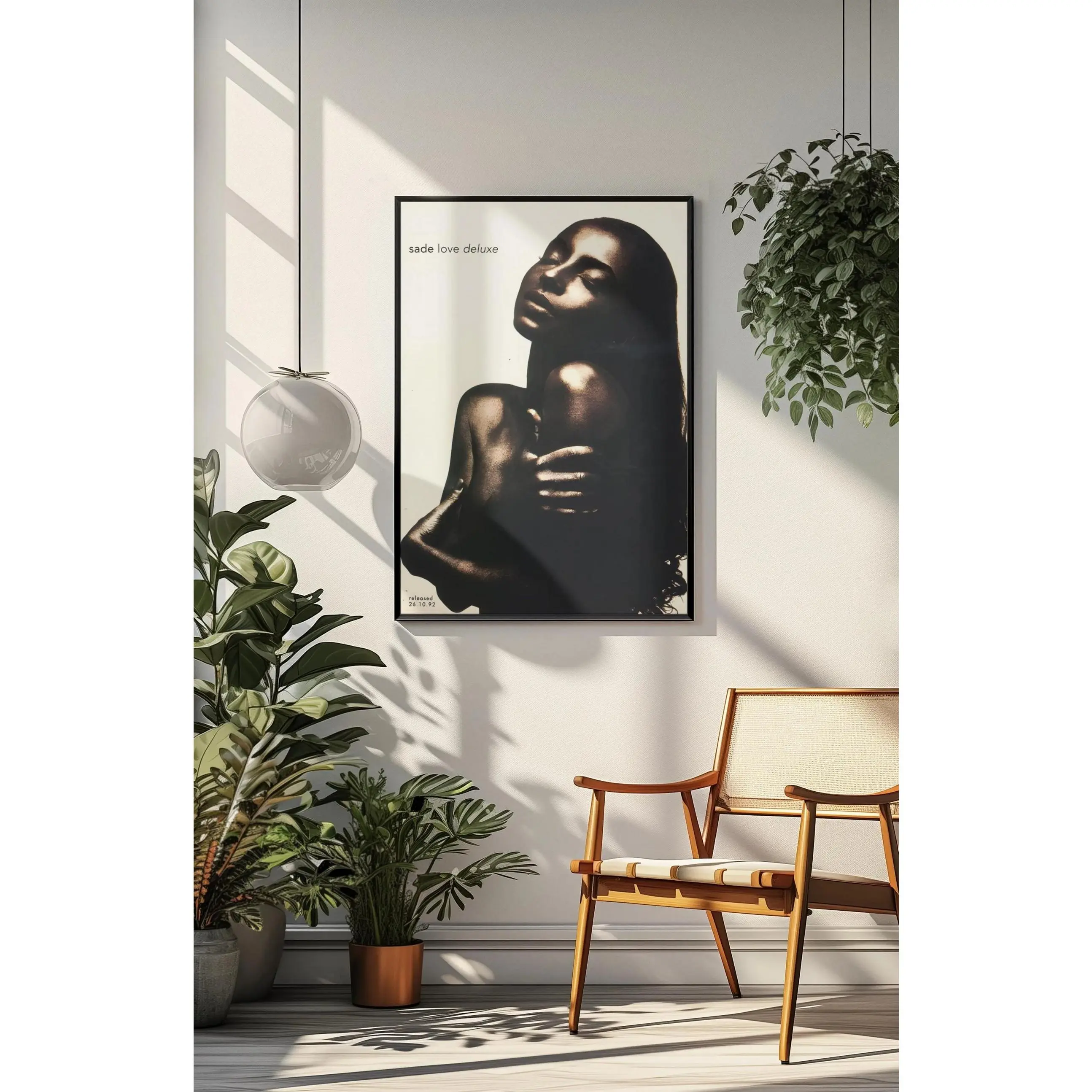 Sade Love Deluxe Retro Soul Graphic Album Cover Poster, Vintage Printed Paper Artwork, Minimalist Wall Decoration, Aesthetic Room Decor, Room Wall Decor (Unframed)