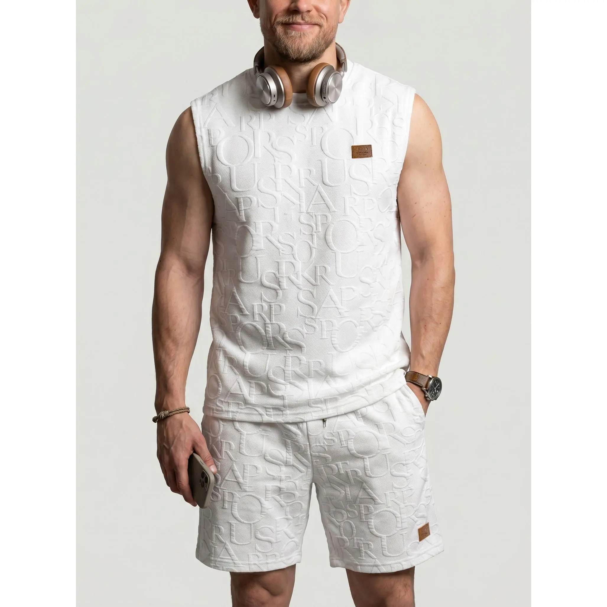 KZZ Men's Quick 2-Pieces Plain Casual Sleeveless Matched Shirt+Shorts Set - Summer New Arrival Menswear, Multi-Size, Human-Centric Design, Stylish Above-the-Knee Outfit, Easy Wear