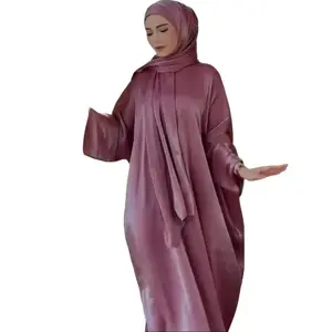 Colorful and elegant sparkling cloth long skirt abaya - Pearl Silk Abaya Maxi Dress