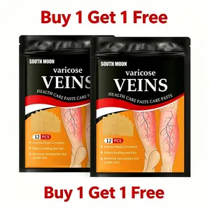 Buy 1 Get 1 Free Natural Herbal Leg Pain Relief Patch for Varicose Veins, Swelling & Fatigue, Fast-Acting & Long-Lasting, Improves Blood Circulation, Soothes Aching Legs, Provides Gentle Cooling Comfort, Skin-Friendly & Easy to Use for Daily Leg Care