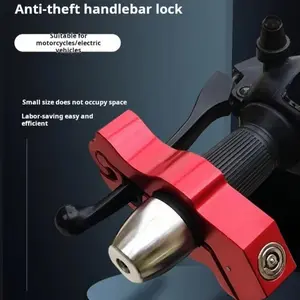 Universal Anti-Theft Handlebar Lock for Motorcycles, E-Bike and Bicycles, Brake Lock for Enhanced Vehicle Security