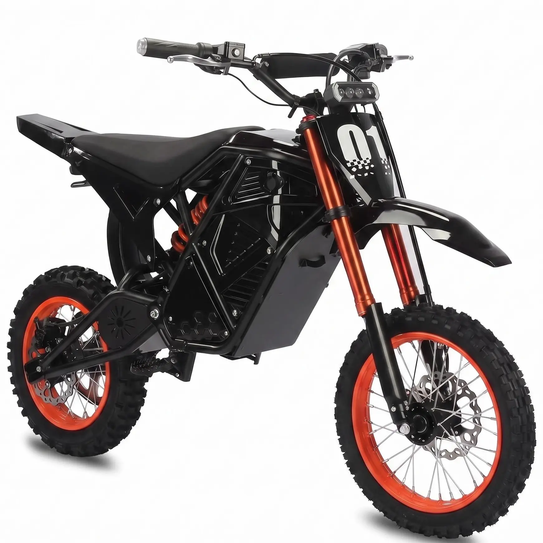 AOEEI Youth & Adult Electric Bike 3000W Peak Power Mid-Mount Motor 48V 23Ah Battery 38MPH Speed 14''/12'' Wheels 40 Miles Range Long Range Dirt Bike