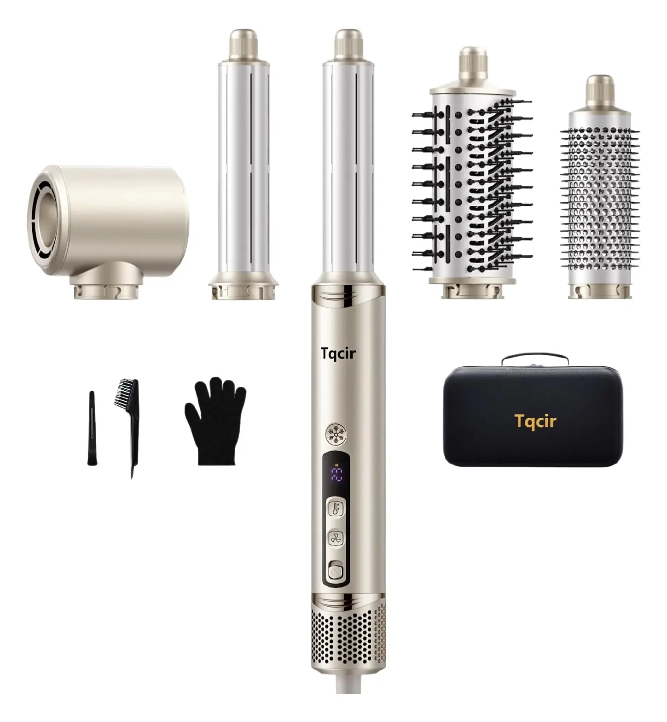 Tqcir Hair Styling Tool with Auto Curler, PowerfulMulti-Functional Styler for Fast Drying, Volumizing &Straightening, No Heat Damage, Perfect Hair in Minutescurling hair curling iron