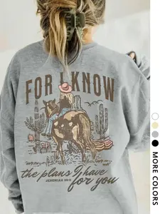 Women's Graphic Hoodie Long Sleeve Casual Fitted Pullover, bandit top, Schoolgirl Style, Youthful Holiday Fashion, Trendy Sports Wear, Versatile Natural Texture