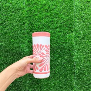 Glass Relieve Cielito Lindo 355ml Rosa Sets.