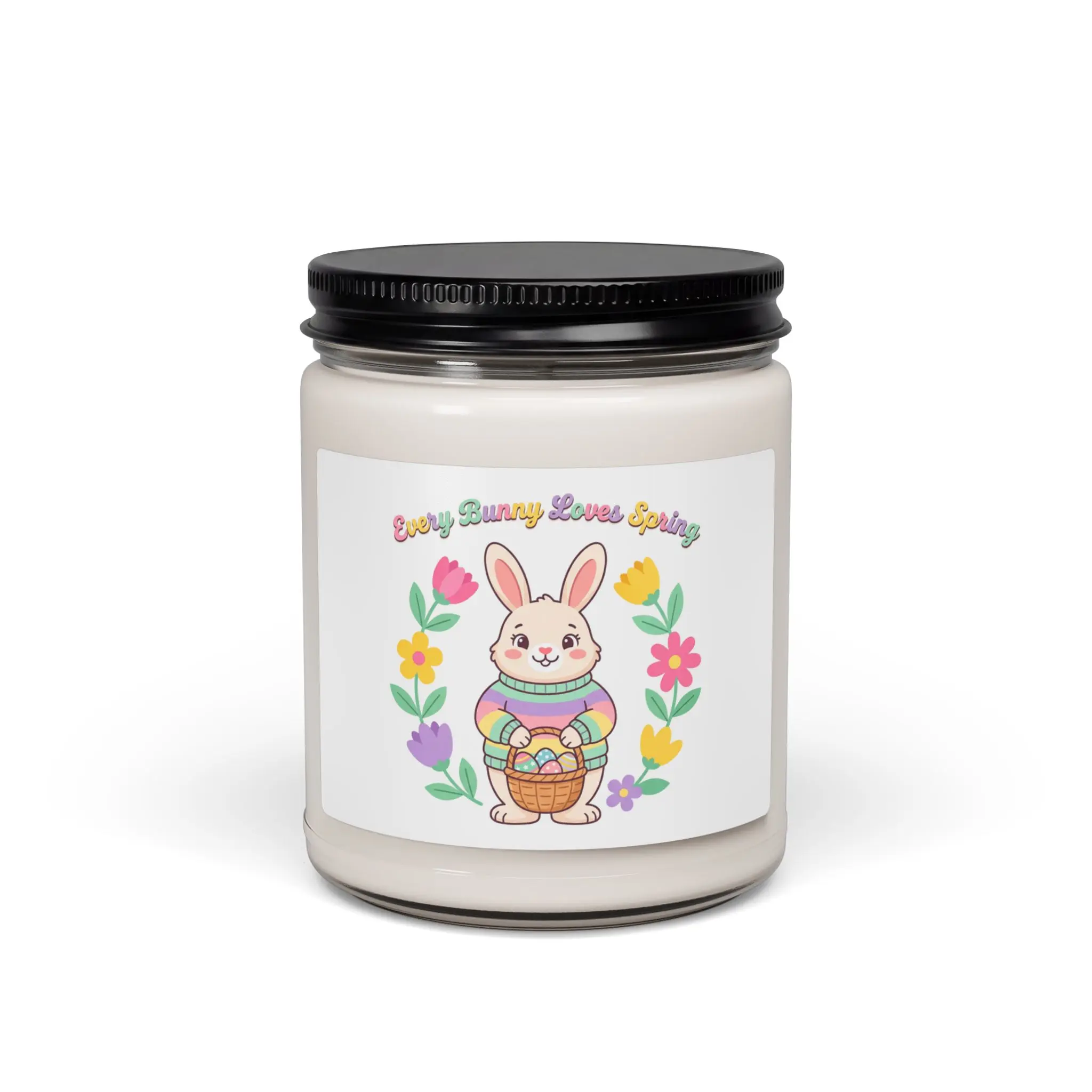 Easter Bunny Aesthetic Candle | Pastel Spring, Cottagecore Soy