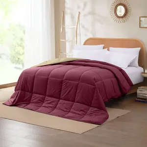 Modern Threads Down Alternative Reversible Comforter Anemone & Wheat Full/Queen