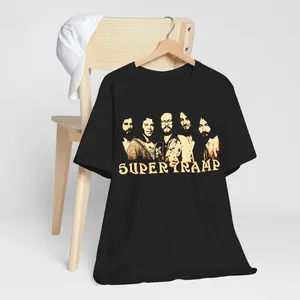 Supertramp Unisex Jersey Tee, Mens Womens T-Shirt, Band Fan Gift, Music Lover Shirt, Short Sleeve Top