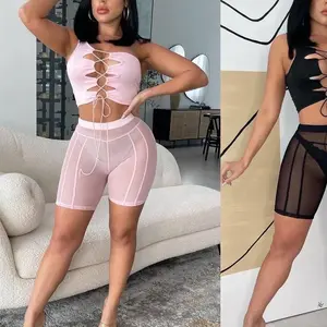 See Through Mesh Shorts