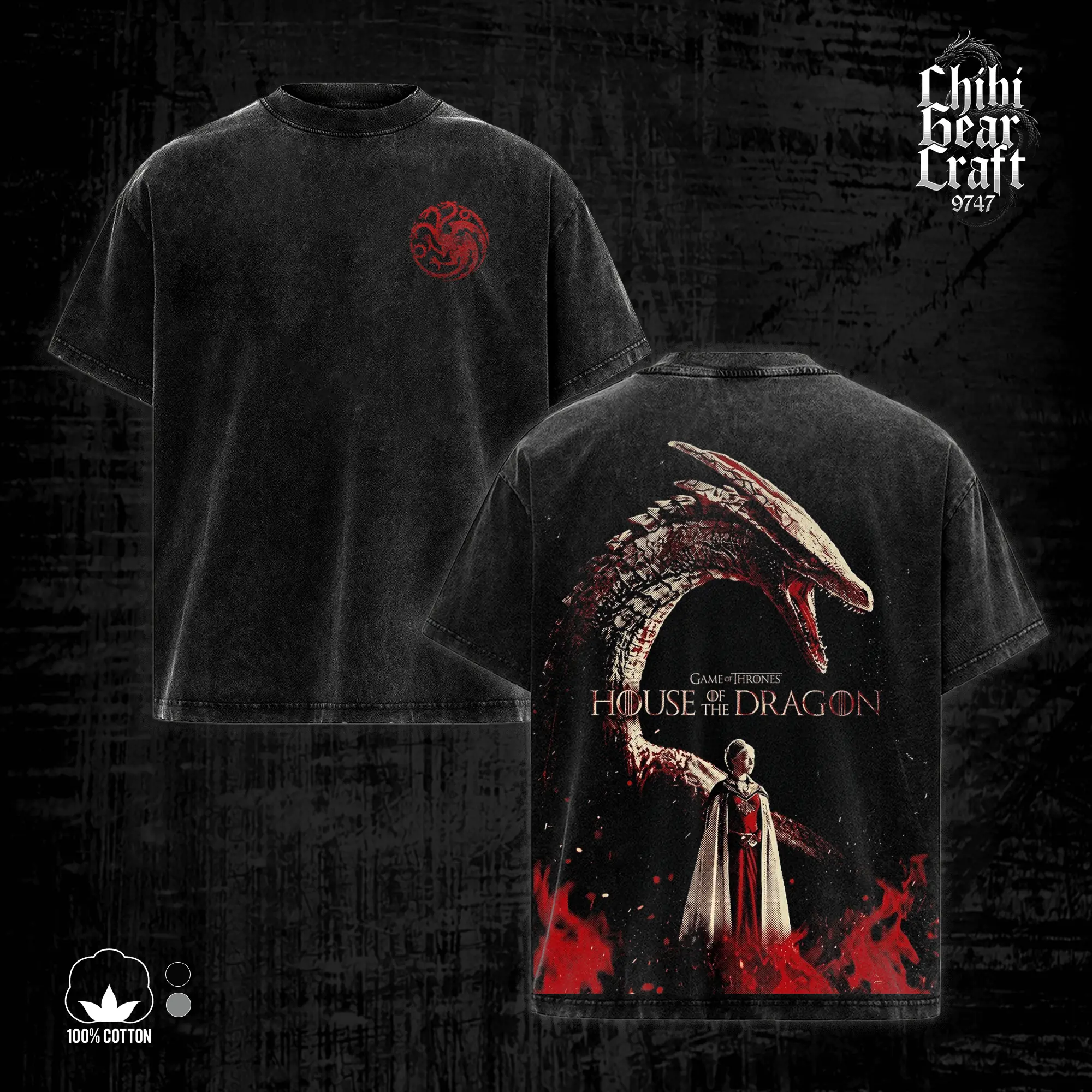 Game of Thrones House of the Dragon Shirt Syrax Rhaenyra Targaryen Vintage Acid Washed Oversized T-Shirt Tank Top Graphic Tee Y2K Clothing Summer Men Clothes Outfits Unisex TV Show Clothes Gifts For Him Apparel For Men Epic Fantasy Merch