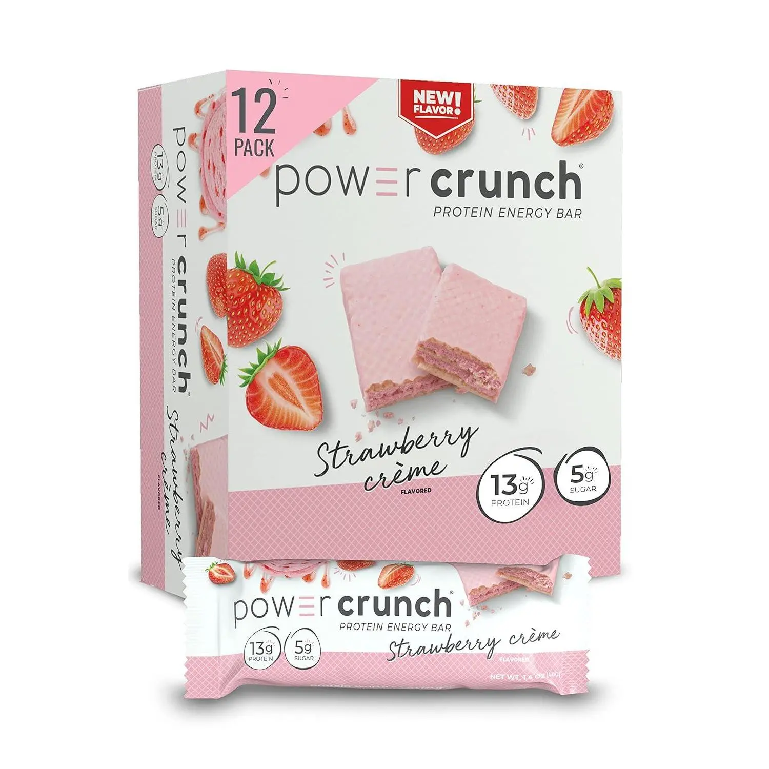 DOTPower Crunch Protein Wafer Bars Strawberry Creme 1.4 oz 12ct