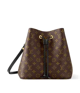 Pre-owned Louis Vuitton leather Shoulder Bags bucket bag brown interior with Strap
