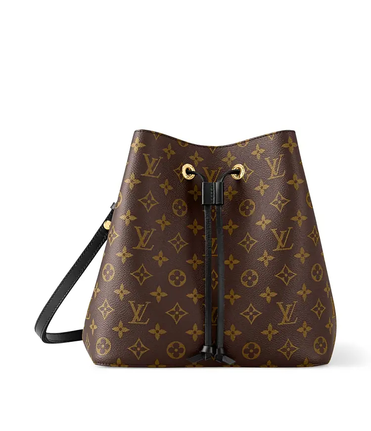 Pre-owned Louis Vuitton leather Shoulder Bags bucket bag brown interior with Strap Z 1458