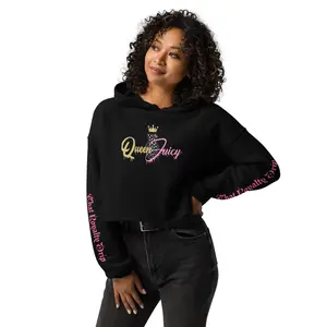 Queen Juicy Graphic Crop Hoodie, Sweatshirts Womenswear, Fashion, Tops, Fleece