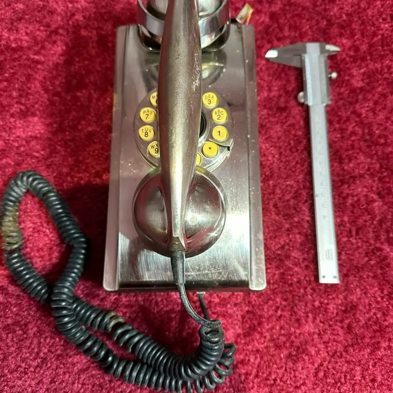 Vintage Wall-Mounted Telephone, Retro Home Decor Accent, Classic Landline for Living Room Display
