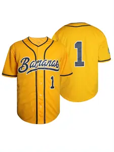 Men 1 baseball #.1 Yellow Sports Jersey, Quick Drying Short Sleeves, High-Quality Experience, Creating An Exclusive Stadium Style, Apparel Jersey