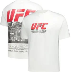 Mens White UFC Its Time Shirt, Official UFC Graphic Tee, Classic Fight Night MMA Fan Shirt, Ultimate Fighting Championship Streetwear 8TWWG