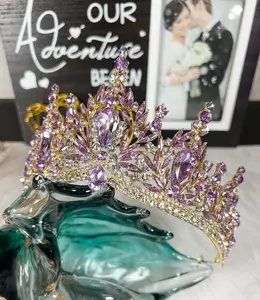Purple tiara, Lavender crown, Victorian tiara