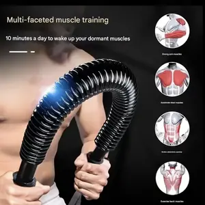 Black Hand Grip Trainer | Suitable For Chest, Biceps, And Back Muscle Training | HomeFitness Equipment | Upper limb Strength Training | Gym Strength Training | Muscle EnthusiastGift Heavy-Duty Power Twist Arm Bar