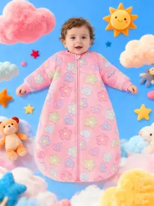 Baby Girl Christmas Gift Set, Autumn Winter, Newborn Baptism Robe, Soft Plush Blanket Wrap, Easy Wear, 0-3 Months