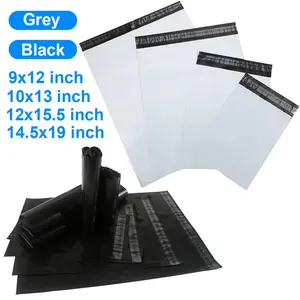 SJPACK 100/200/500 Poly Mailers Shipping Envelopes Self Sealing Plastic Mailing Bags Choose Size US 9x12 10x13 12x15.5 14.5x19 inch