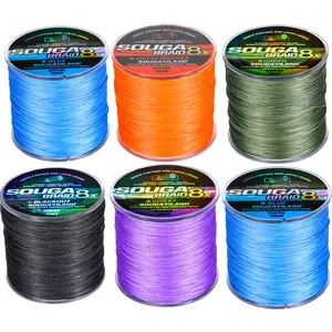 Sougayilang 8 Strand Braided Fishing Line Series - Super Sleek & Smooth Braided Fishing Line - High Performance Fishing Line For Saltwater & Freshwater Black Blue