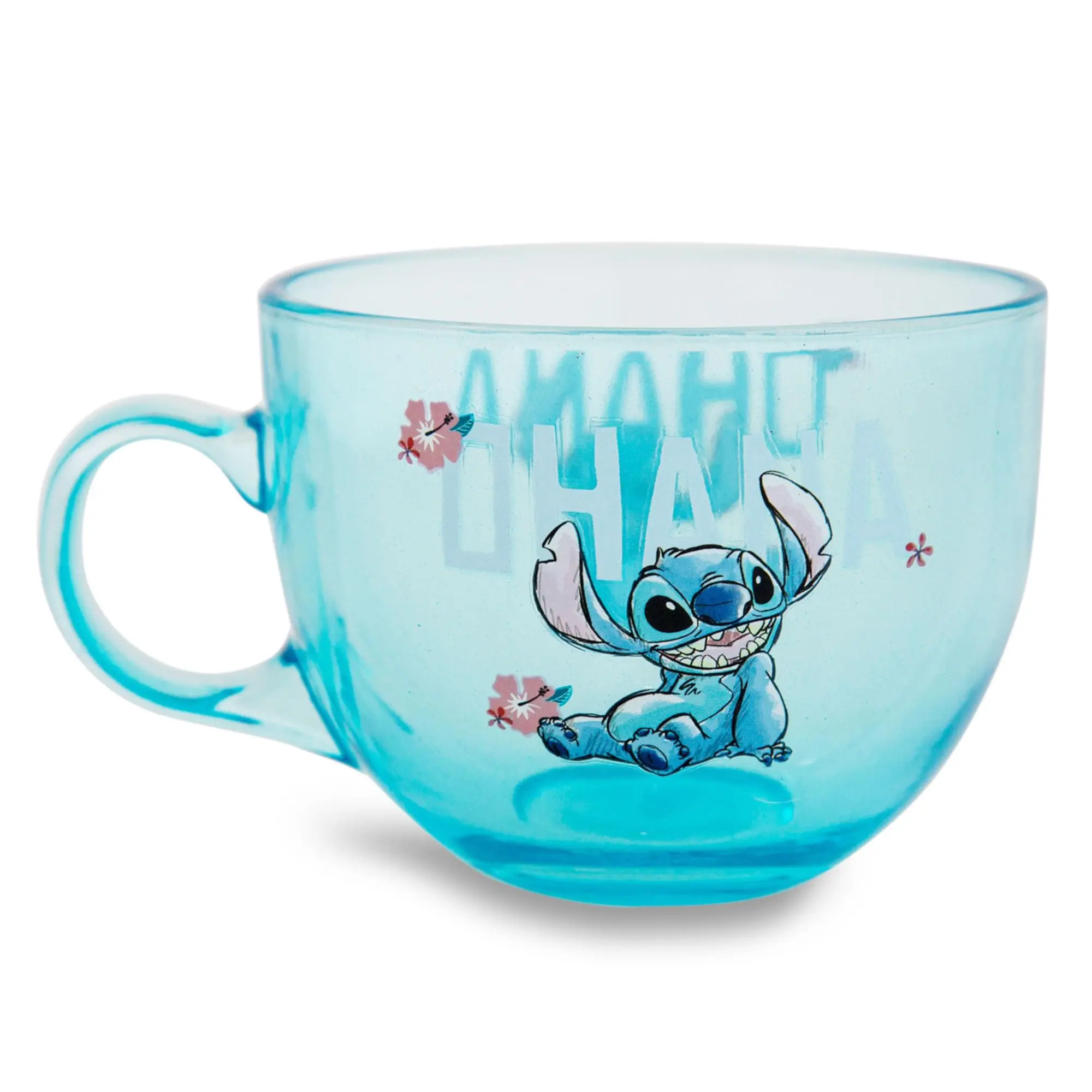 Disney Lilo & Stitch Ohana Glass Coffee Mug | Holds 16 Ounces Disney Lilo & Stitch Ohana Glass Coffee Mug | Holds 16 Ounces