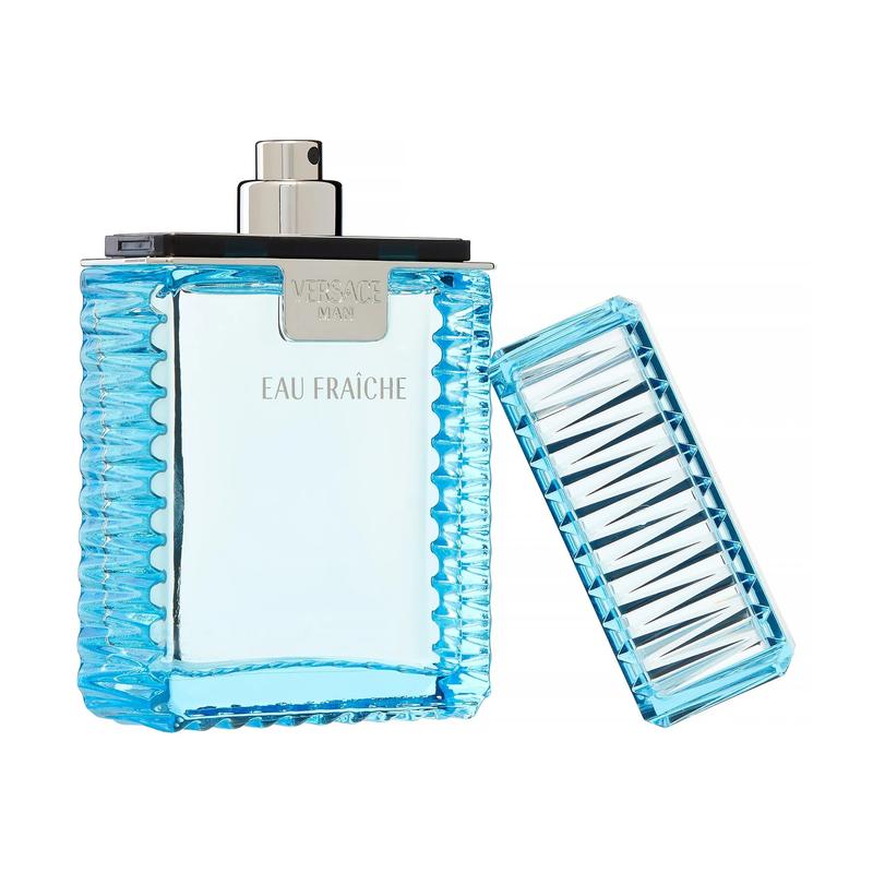 Versace Man Eau Fraiche by Versace for Men 3.4 oz & 1.7 oz Eau de Toilette Spray - Sophisticated Refreshing Woody Aquatic Scent with Citrus & Spicy Notes - Versatile Fragrance