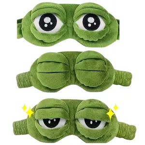 3D Frog Sleep Mask, Soft Cartoon Eyeshade for Men and Women, Portable Blindfold for Travel, Napping, and Winter Home Relaxation SpringStatements