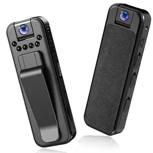 1080P Clip‑On Wearable Action Camera, 180° Rotating Lens, IR Night Vision, Loop Recording, Motion Detection, Portable Hands‑Free Camera for Outdoor Sports, Cycling, Skiing, Hiking, Security