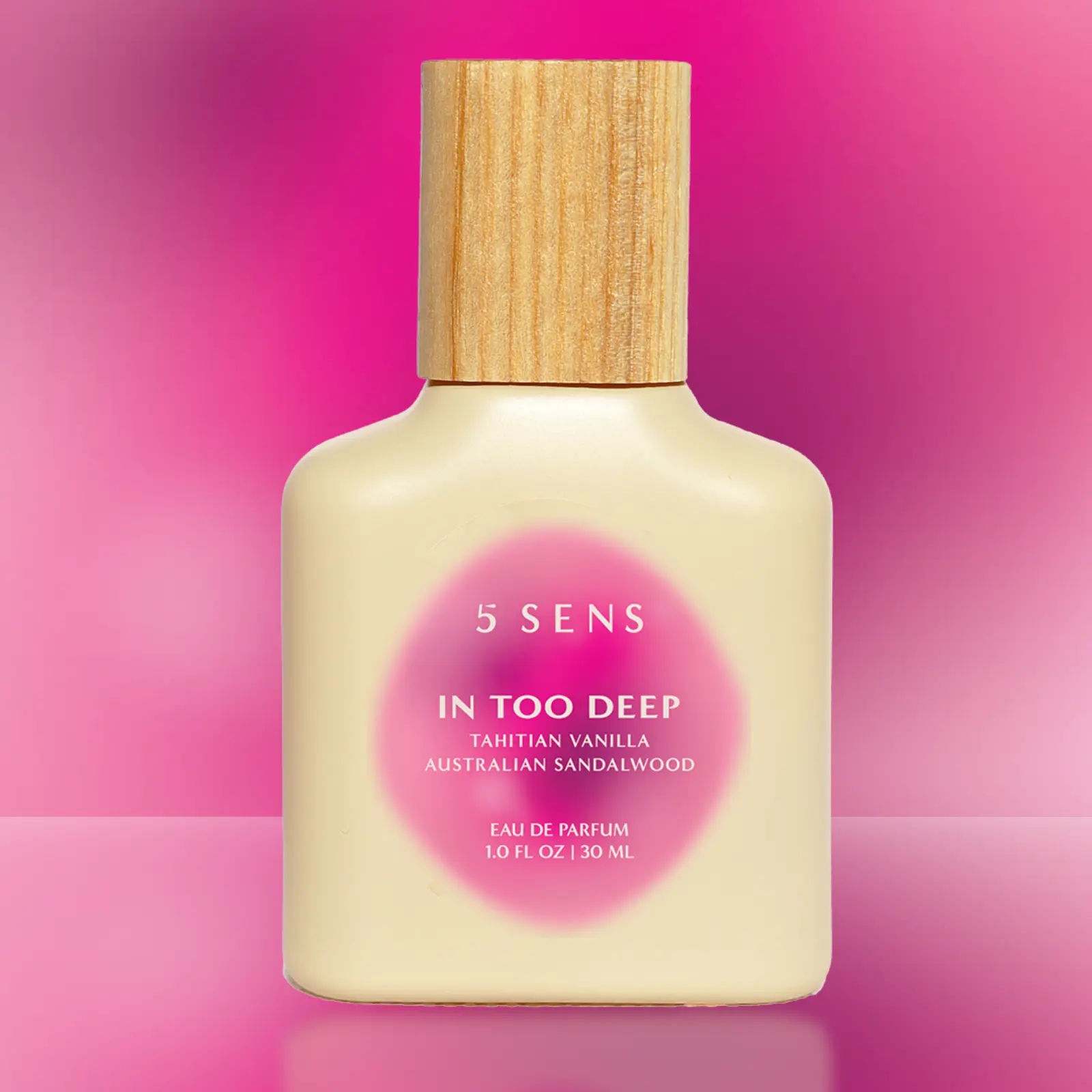 5 SENS In Too Deep Vanilla Perfume | Fall in Love With Yourself | Eau de Parfum 30mL or 10mL | Tahitian Vanilla, Sparkling Sugar, Australian Sandalwood, Bergamot | Long-Lasting Clean Vegan Fragrance