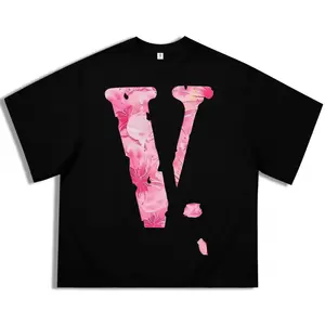 FEEGO Y2k Fashion Unisex Short Sleeved T-Shirt V Letter Printed Tops men's Graphic Summer Round Neck Tee Personalized and Trendy T-shirts Loose Fit Machine Washable   good graphic tees