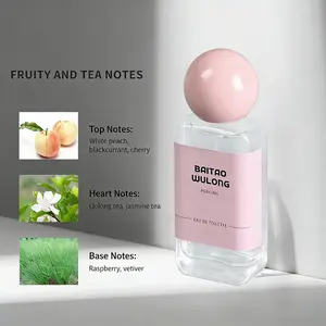 White Peach Oolong Fresh Perfume Fruity Tea Notes Light Scent for Daily Wear