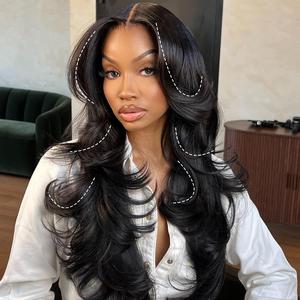 OQHAIR 9x6 Pre-Max Butterfly Cut Body Wave Wear Go Wig 220% Density M-Cap Layered Cut Face-Framing Glueless Human Hair Wigs Pre-Plucked Natural Hairline With Invisible Knots dealsforyoudays #SummerVibes