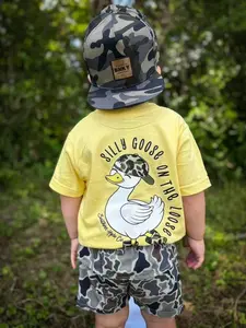 Silly Goose Youth Shirt, Cute Goose Tee, Summer Shirt, Casual Short Sleeve Tee, Trending Youth Shirt, Southern Hyde Clothing, Gift for Son