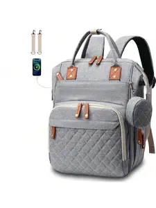 Diaper Bag Backpack Baby Bag, Baby Girl Boy Diaper Bag for Dad Mom with Changing Mat, 16 Pockets, Pacifier Case, Large Unisex Diaper Bags for Travel