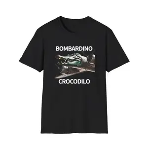 Bombardino Crocodilo T-Shirt | Italian Brainrot Meme Sweater| Trallalero trallallà Hoodie,Trending Gen Z & Gen Alpha Funny Meme Tee