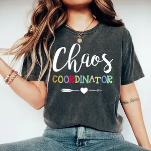 Chaos Coordinator T-Shirt, Teacher Unisex Shirt Comfort Cotton Top