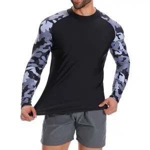 Menswear Body Shaper Cool Quick Dry Long Sleeves UPF 50+ Base Layer Skins Compression Lightweight Breathable Shirts Sports Baselayer T-Shirts Tops Athletic Workout Shirt Casual Fabric Outdoor Shapewear Stretch Stylish Polyester