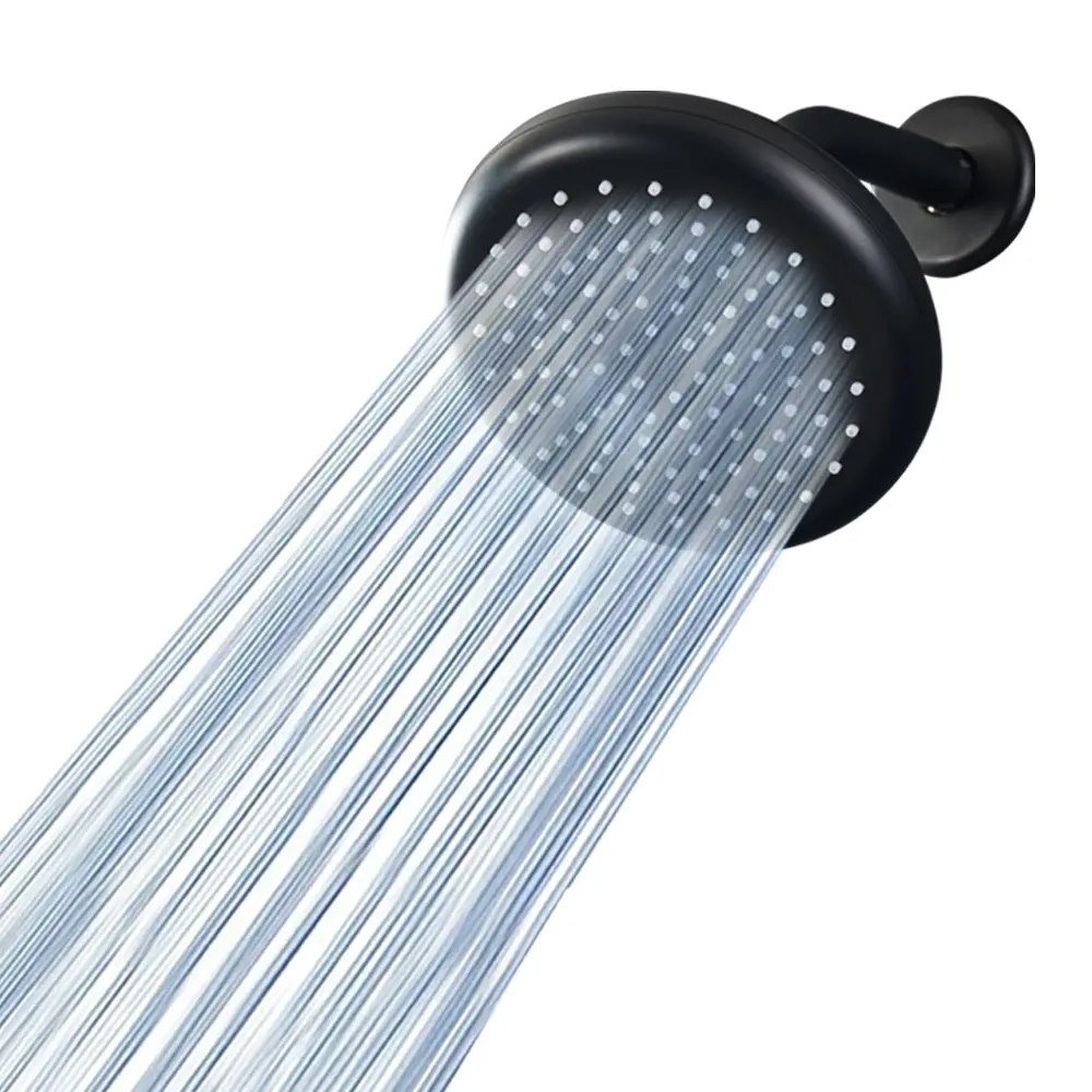 Luxury High-Pressure Rain Shower Head, Heavy-Duty Round 6-Inch /chrome, Easy 1-Minute Install, Durable Plastic for Modern Bathrooms