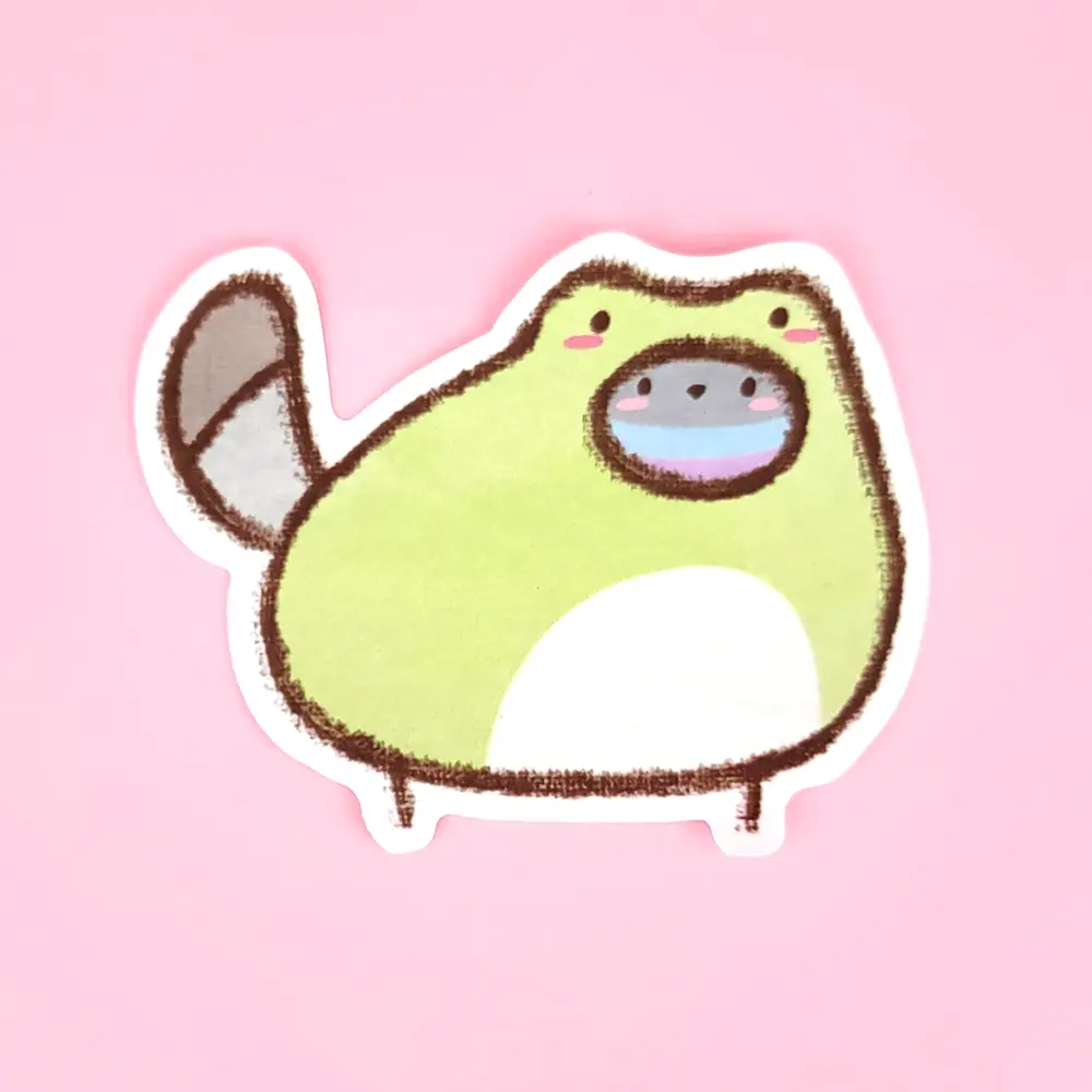 CLEARANCE Vinyl Sticker - Froggy Poe