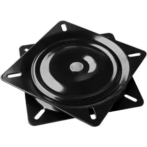 Heavy Duty 6-inch Square Swivel Replacement: Ball bearing. For recliner chairs, bar stools. Furniture replacement part.