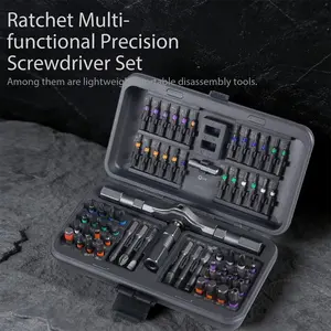 66-in-1 ratchet screwdriver set, containing 62 magnetic bits (PH0-TX135) - professional electronic repair tool kit, precise multi-functional handle and magnetized tools, suitable for smartphones, watches, laptops, glasses - portable screwdriver set