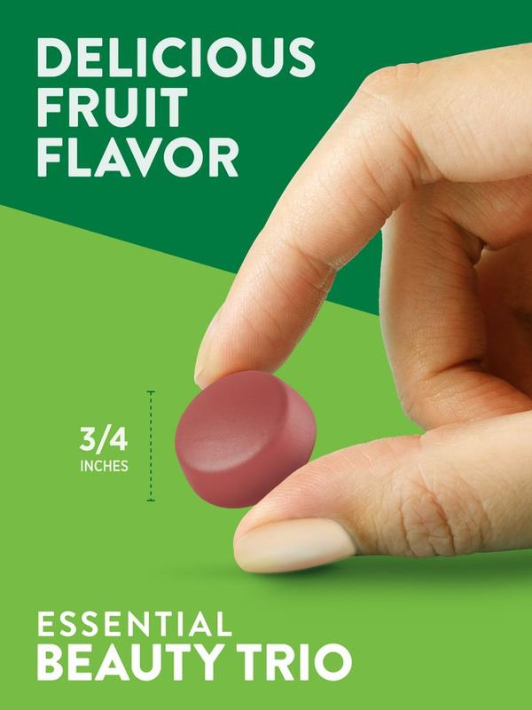 Hair Skin and Nails with 2500 mcg of Biotin Gummies