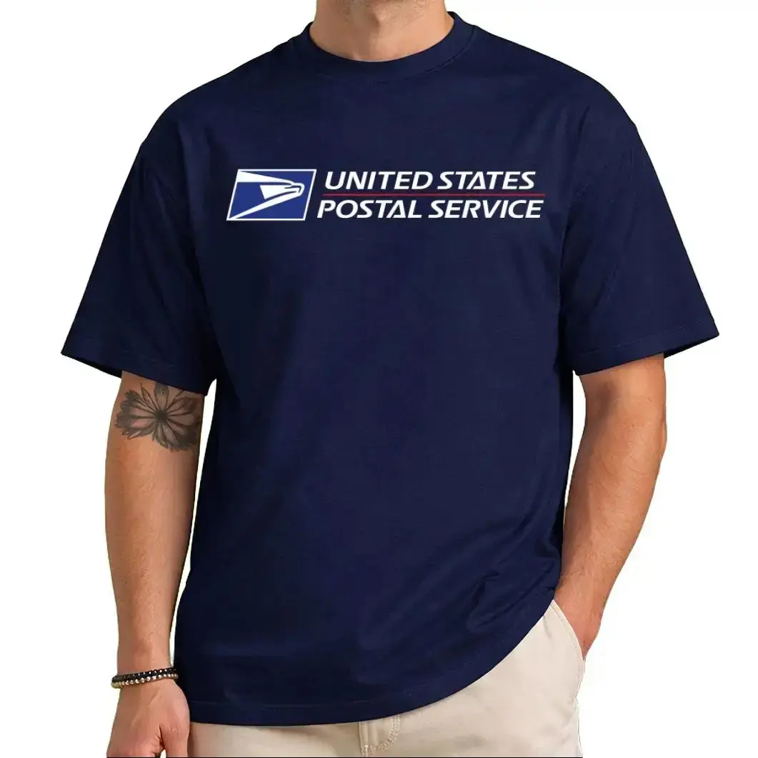 USPS work T-Shirt, Postal Shirt, Rural Carrier Tee, Postal Worker Gift, Trendy Print Graphic T-shirt, 100%25 USA Cotton, Daily Menswear, Men Gifts, Men's Top