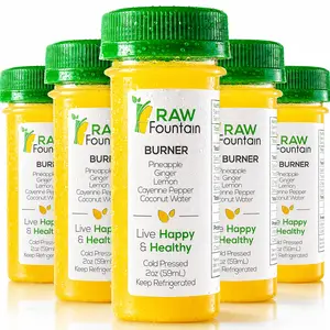 40 Burner Immunity Shots w/Ginger, Lemon, Cayenne Pepper, Pineapple 2fl Oz, Packed w/Vitamin C, Cold Pressed, Boosts Immunity, All Natural