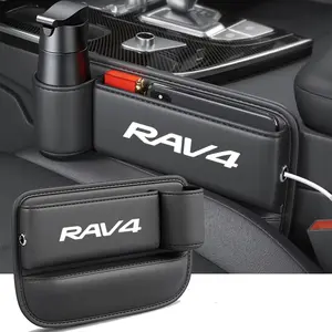 Toyota Rav4 PU Leather Car Gap Storage Box, 1pc/2pcs Multifunctional Organizer, Car Storage Organizers, Car Console Organizer, Easy Clean & Durable Design, Ideal for Car Interiors